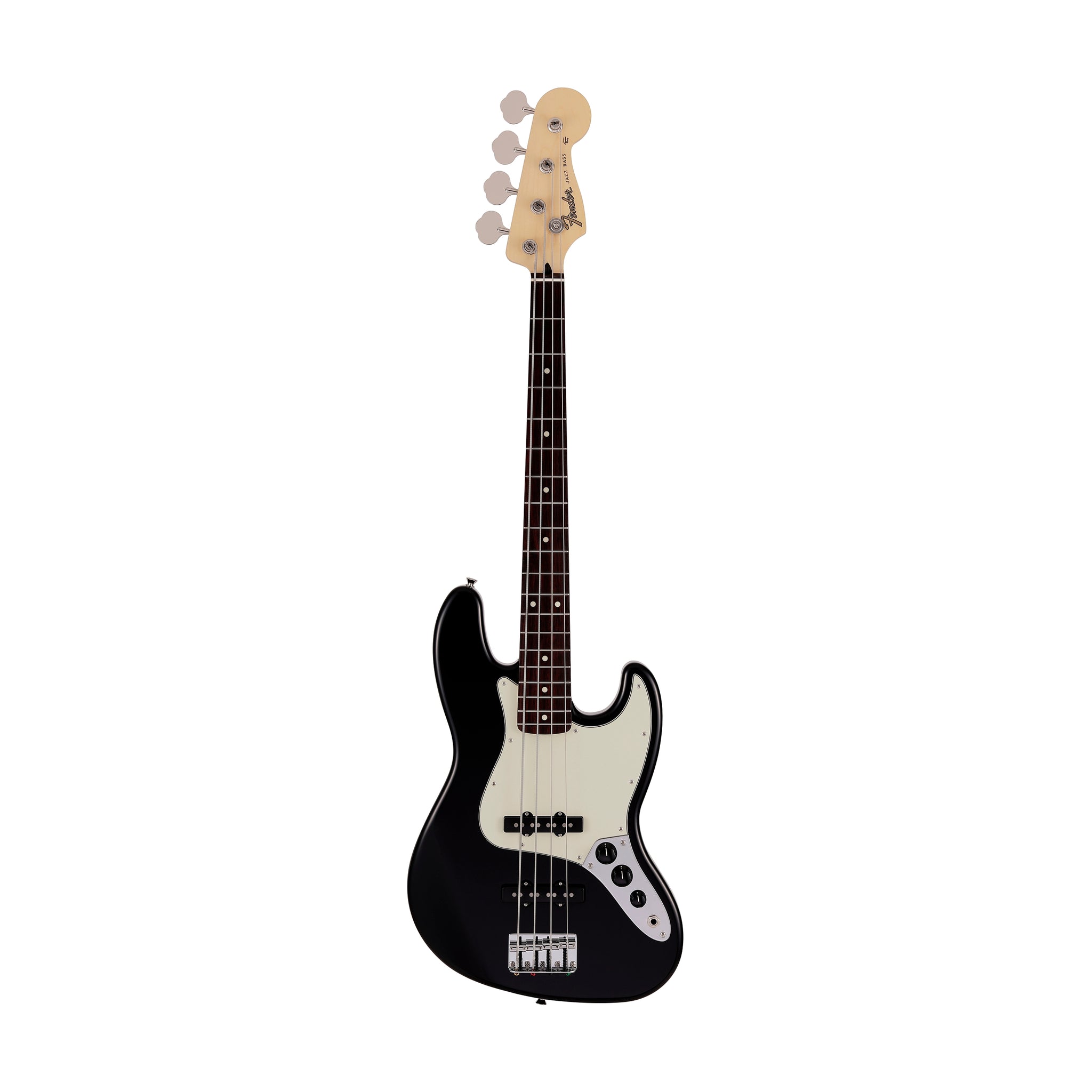 Fender Japan Junior Collection Jazz Bass Guitar, RW FB, Black