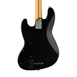 Fender Japan Elemental Jazz Bass HH Guitar, RW FB, Stone Black