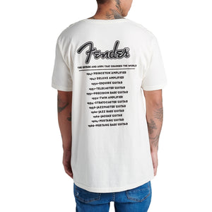 Fender World Tour T-Shirt, Vintage White