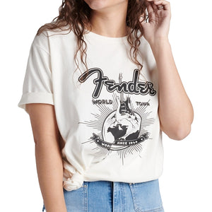 Fender World Tour T-Shirt, Vintage White