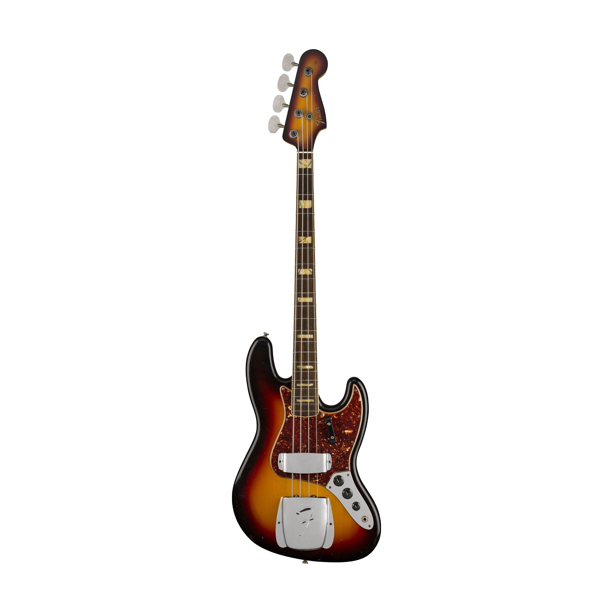Fender Custom Shop 1966 Jazz Bass Journeyman Relic Electric Guitar, 3-Color Sunburst