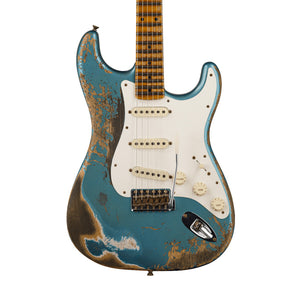 Fender Custom Shop Ltd Ed Red Hot Super Heavy Relic Stratocaster, Super Faded Aged Lake Placid Blue
