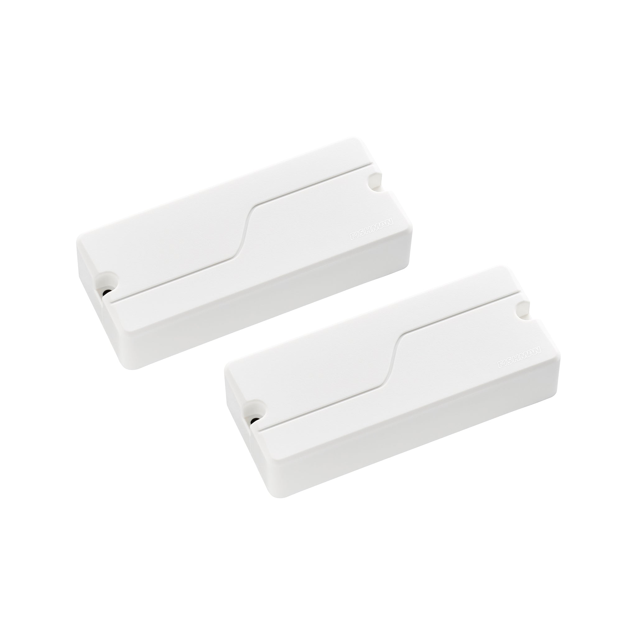 Fishman Fluence 4-String Bass Soapbar Pickup Set, White Plastic