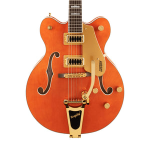 Gretsch G5422TG Electromatic Classic Hollow Body Double-Cut Bigsby Electric Guitar, Orange Stain