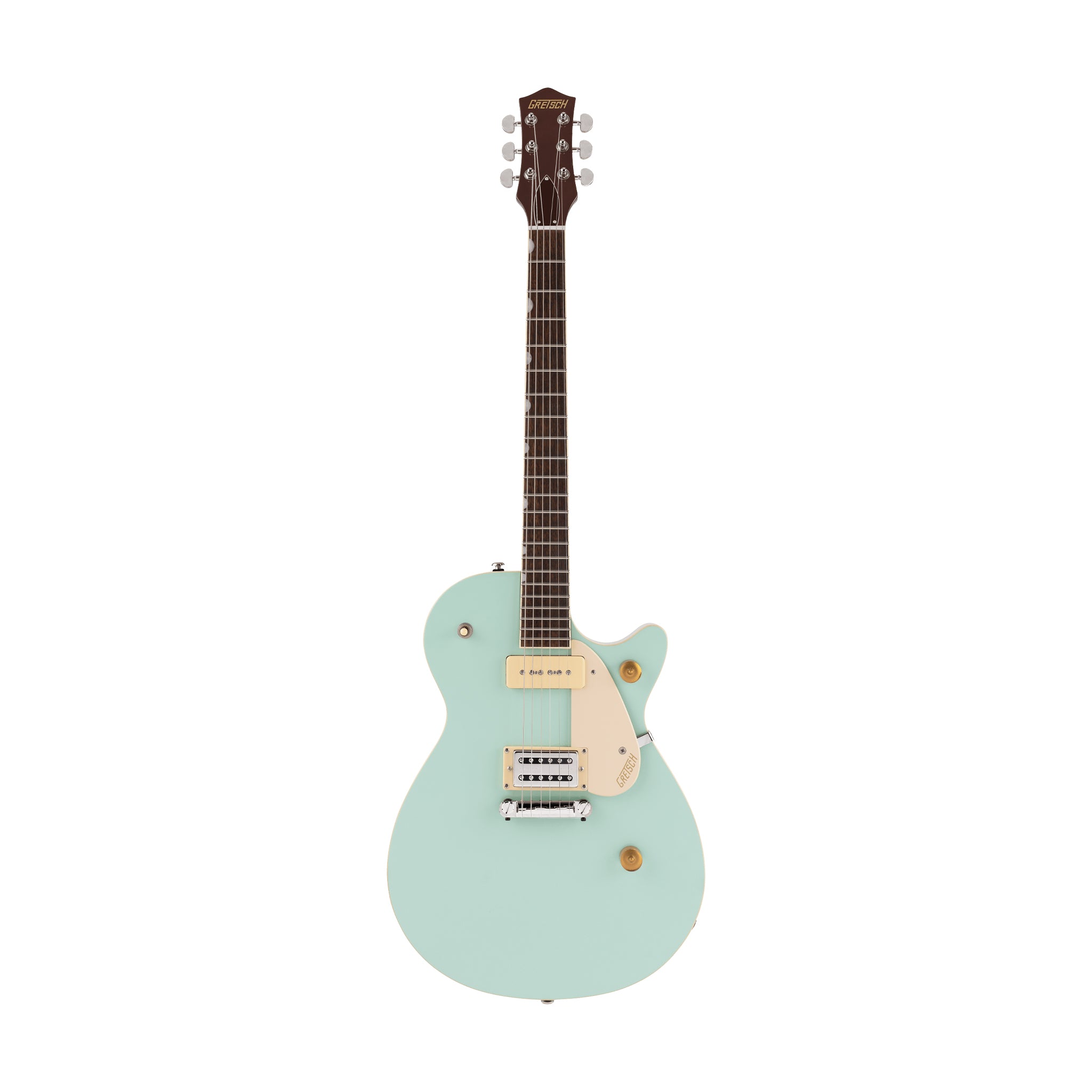 Gretsch G2215-P90 Streamliner Junior Jet Club Electric Guitar, Laurel FB, Mint Metallic