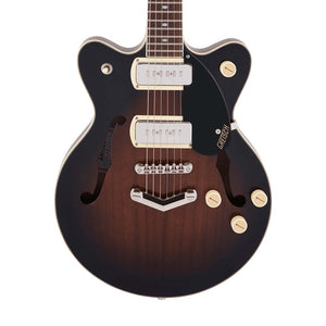 Gretsch G2655-P90 Streamliner Center Block Jr Electric Guitar, Laurel FB, Brownstone