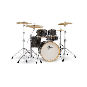 Gretsch CM1-E605-BS Catalina Maple 5-Piece Drum Shell Kit(20inch Bass), Black Stardust