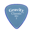 Gravity Classic Mini 2.0mm Guitar Pick, Polished Blue