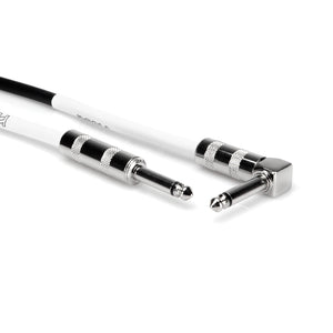Hosa GTR-220R Guitar Cable, Straight to Angled, 20ft