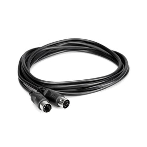 Hosa MID-325BK MIDI Cable, 25ft, Black