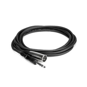 Hosa STX-103M Balanced Interconnect, 1/4 in TRS to XLR3M, 3 ft
