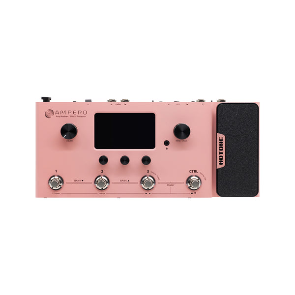 HOTONE AMPERO PINK edition マルチエフェクター Hotone Limited Edition MP-100 Ampero Multieffects Pedal