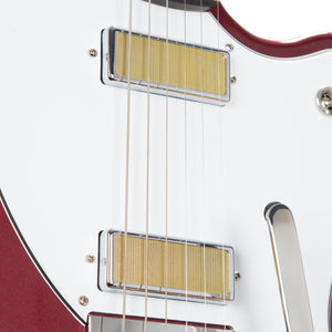 Harmony Standard Series Silhouette w/ Bigsby Electric Guitar w/Case, RW FB, Burgundy