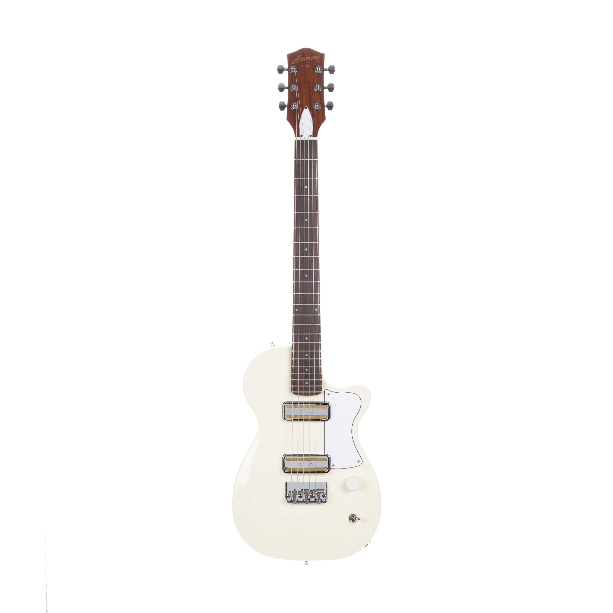 Harmony Standard Series Juno Electric Guitar w/Case, RW FB, Pearl White