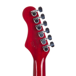 Harmony Standard Series Comet Electric Guitar w/Case, RW FB, Trans Red