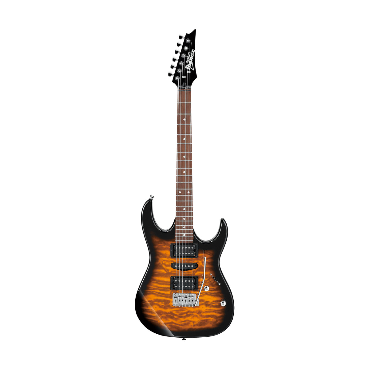 Ibanez Gio GRX70QA-SB Electric Guitar, Sunburst – Swee Lee Malaysia