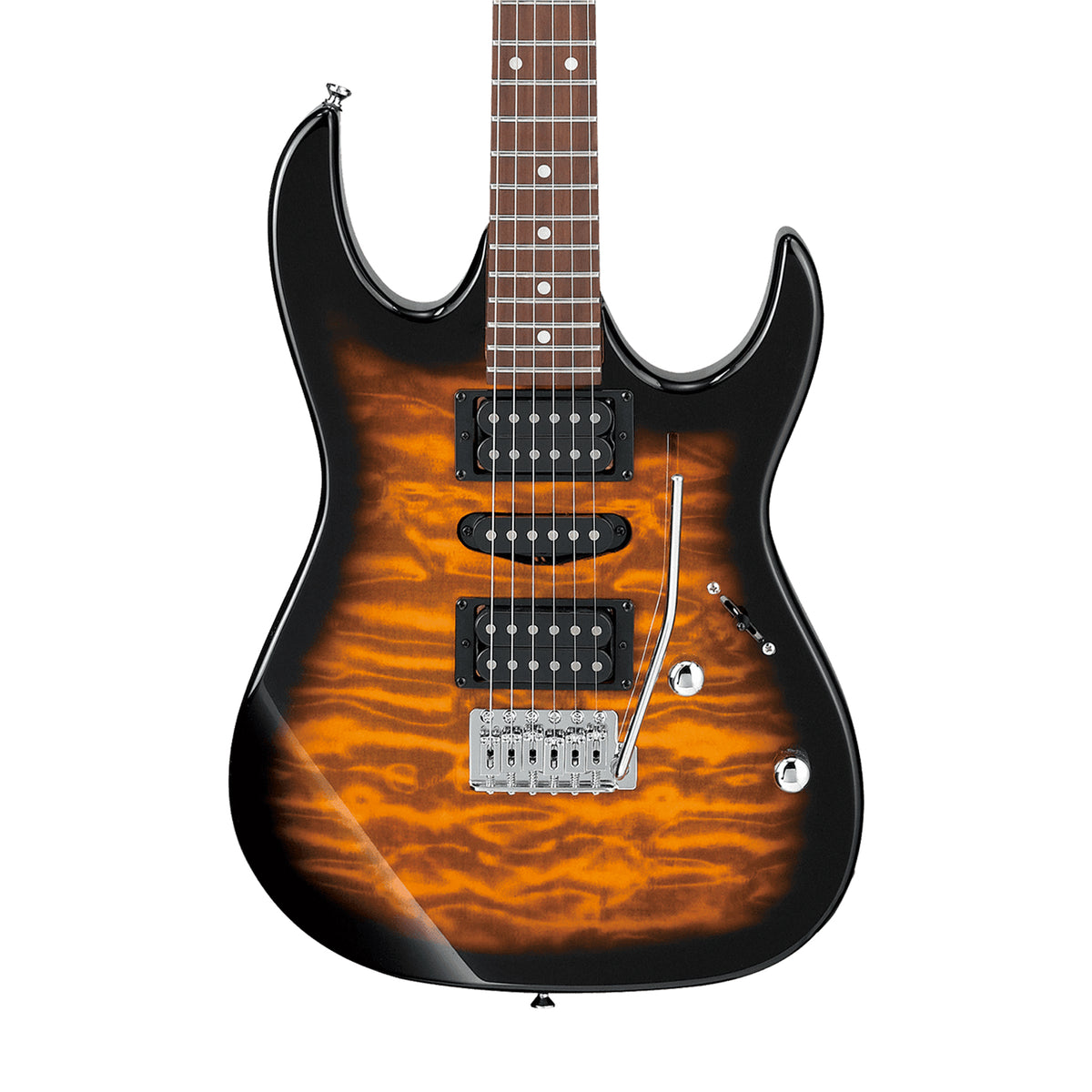 Ibanez Gio GRX70QA-SB Electric Guitar, Sunburst – Swee Lee Malaysia