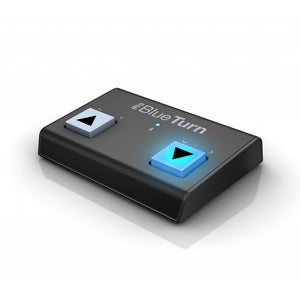 IK Multimedia iRig Blueturn Backlit compact Bluetooth LE page turner/scroller for iOS, Android & Mac