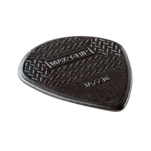 Jim Dunlop 471-3S Max-Grip Jazz III Stiffo Pick, 6-Pack