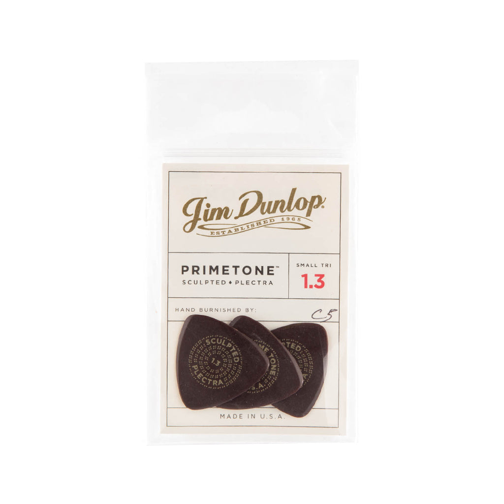 Jim Dunlop 517P 1.3 Primetone Small Triangle Pick, 3-Pick Player's Pack