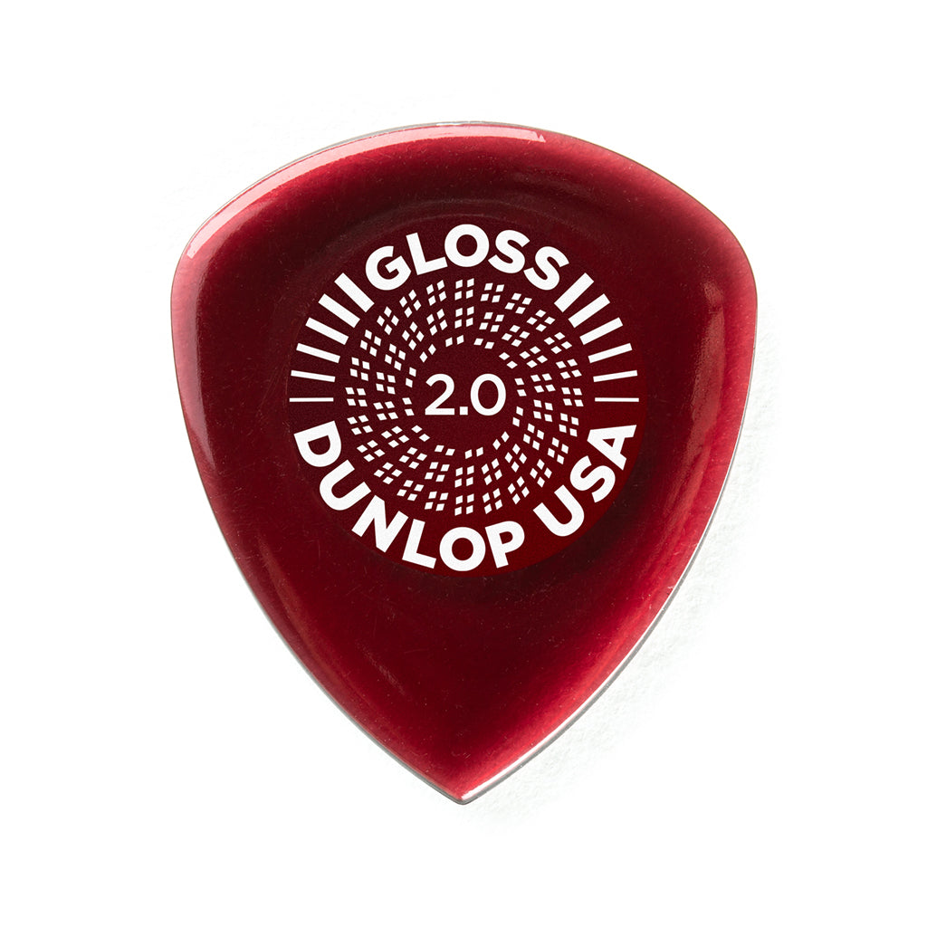 Jim Dunlop 550P2.0 Flow Gloss 2.0MM Guitar Pick, 3-Pack