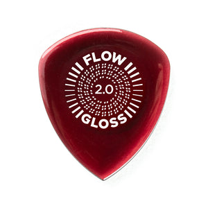 Jim Dunlop 550P2.0 Flow Gloss 2.0MM Guitar Pick, 3-Pack