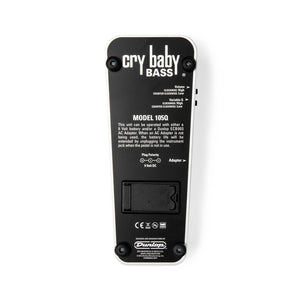Jim Dunlop 105Q Bass Wah Cry Baby Guitar Effects Pedal, White