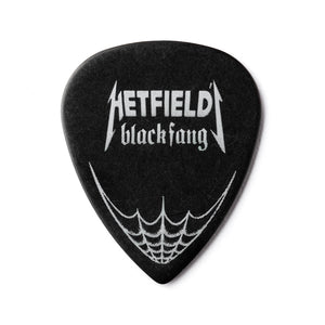 Jim Dunlop PH112P1.14 Black Fang Guitar Pick, 6-Picks Player Pack