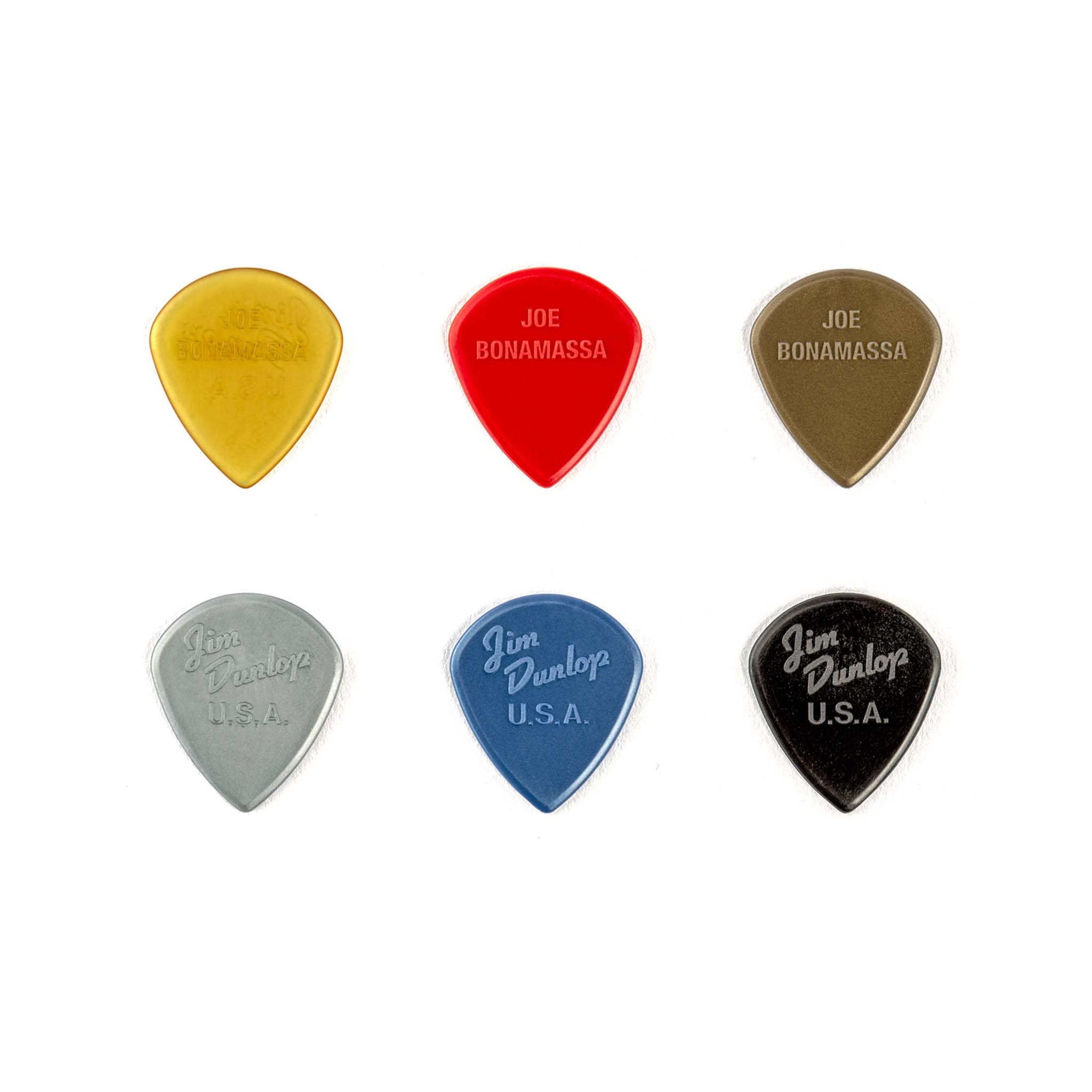 Jim Dunlop PVP121 Joe Bonamassa Guitar Pick Variety Pack, Pack of 6