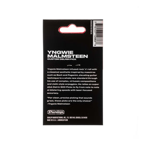 Jim Dunlop YJMP03YL Malmsteen Custom Delrin Guitar Pick, 1.14 mm, Pack of 6