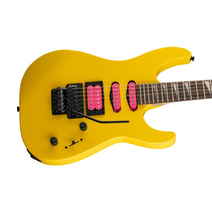 Jackson X Series Dinky DK3XR HSS Electric Guitar, Laurel FB, Caution Yellow
