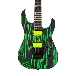 Jackson Pro Series Dinky DK2 Ash Electric Guitar, Ebony FB, Green Glow