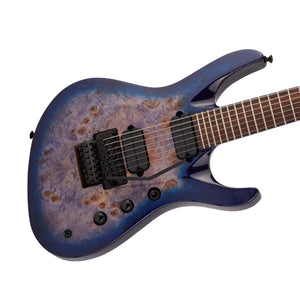 Jackson Pro Series Signature Chris Broderick Soloist 7P Electric Guitar, Laurel FB, Transparent Blue