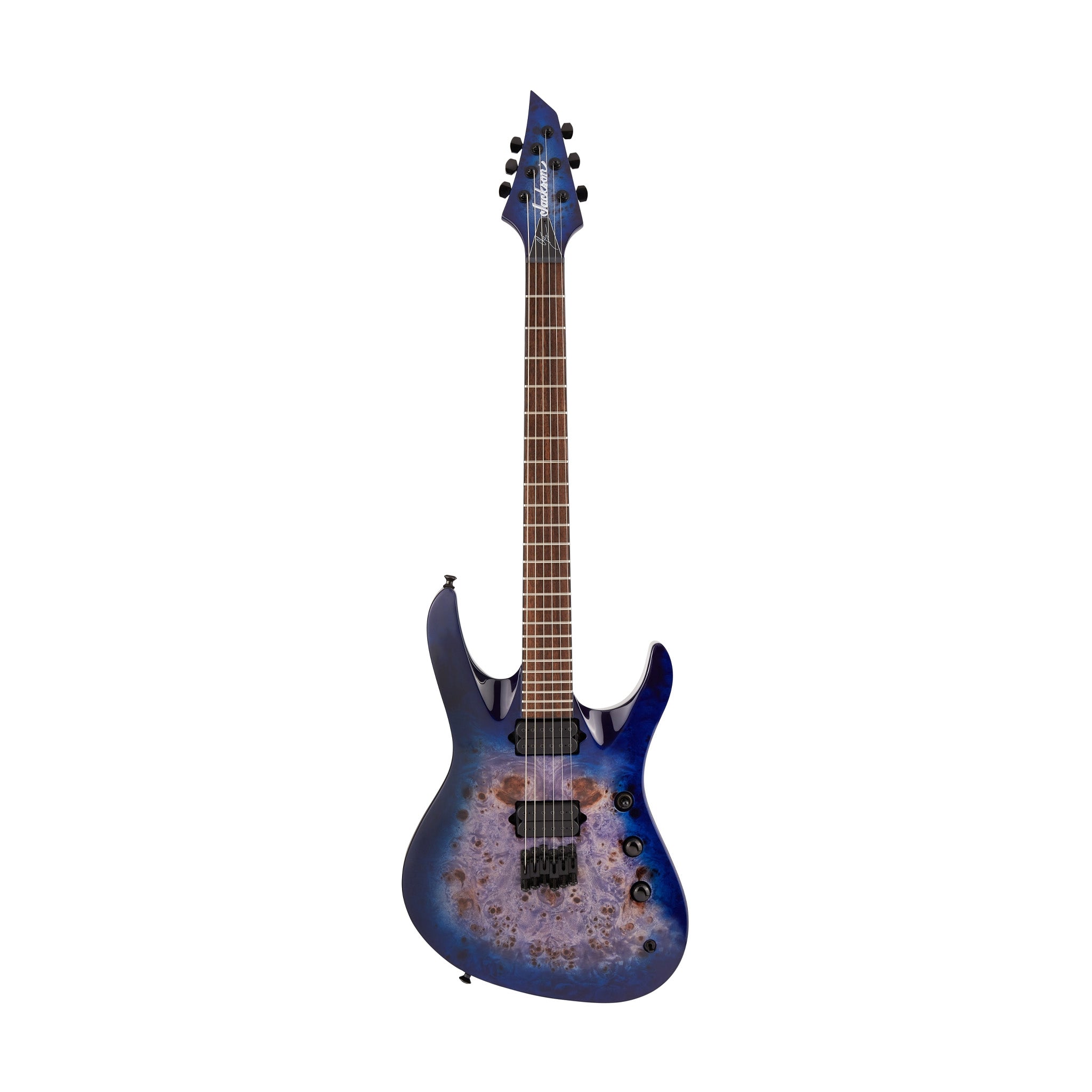 Jackson Pro Series Signature Chris Broderick Soloist HT6P Electric Guitar, Laurel FB, Transparent Blue