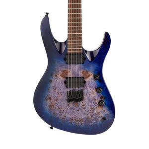 Jackson Pro Series Signature Chris Broderick Soloist HT6P Electric Guitar, Laurel FB, Transparent Blue