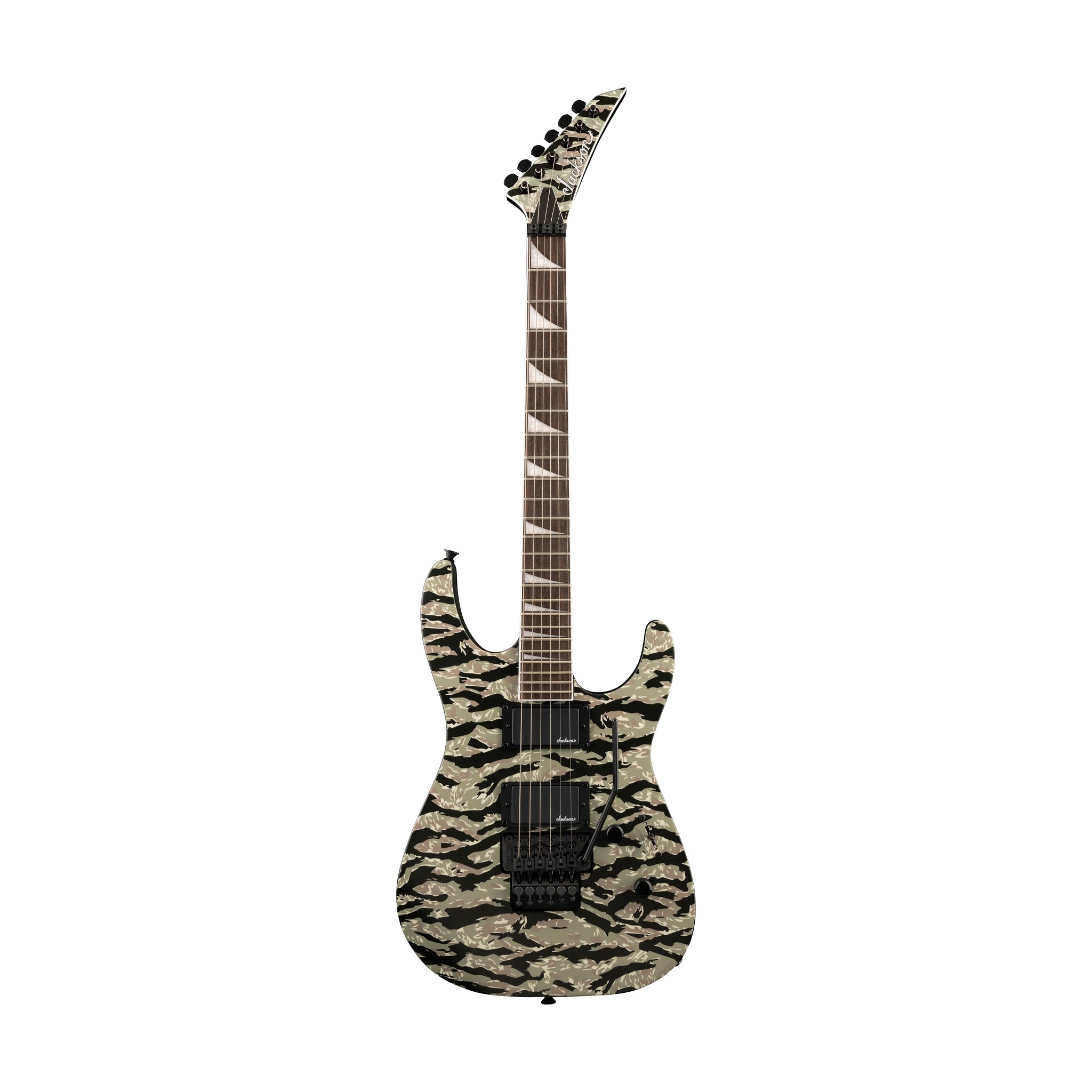 Jackson X Series Soloist SLX DX Camo Electric Guitar, Laurel FB, Tiger Jungle Camo