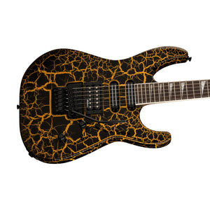 Jackson X Soloist SL3X DX Electric Guitar, Yellow Crackle
