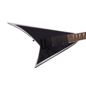 Jackson X Series Rhoads RRX24-MG7 7-String Guitar, Laurel FB, Satin Black w/Primer Gray Bevels