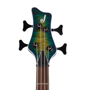 Jackson X Series Spectra Bass SBXQ IV Electric Guitar, Laurel FB, Amber Blue Burst