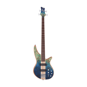 Jackson Pro Series Spectra SBP IV Bass Guitar, Caramelized Jatoba FB, Carribean Blue