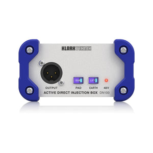 Klark Teknik DN100 1-Channel Active Direct Box w/ Extended Dynamic Range