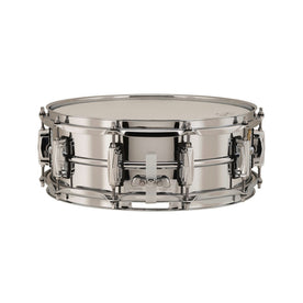 Ludwig LB400B 5x14inch Chrome-Over Brass Snare Drum, Smooth Shell, Imperial Lugs