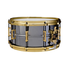 Ludwig LB417BT 6.5x14inch Black Beauty Brass Snare Drum, Tube Lugs
