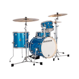 Ludwig LC2792 Breakbeats By Questlove 4-Piece Drum Kit w/ Bag, Blue Sparkle