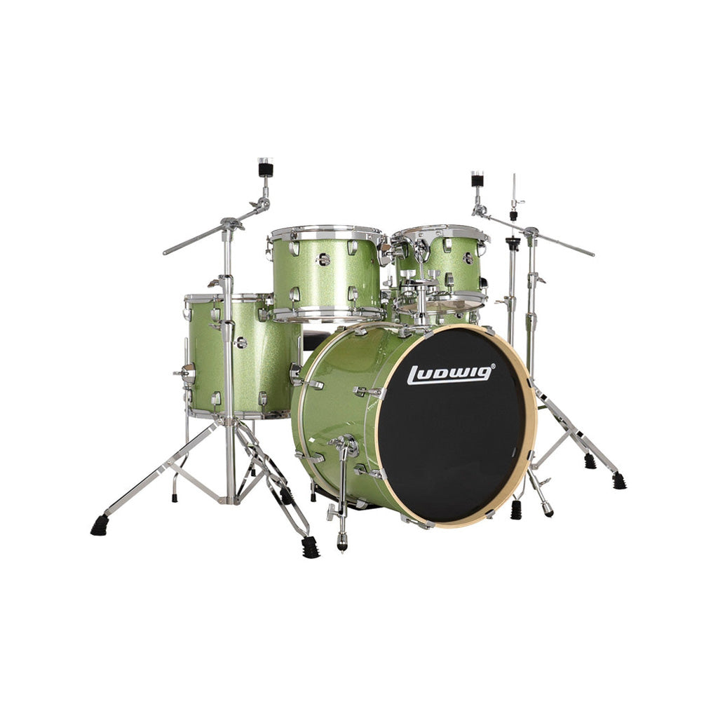 Ludwig LE520018 Evolution 5-Piece Drum Kit w/Hardware, Mint