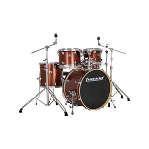 Ludwig LE522024 Evolution 5-Piece Drum Kit w/Hardware, Copper
