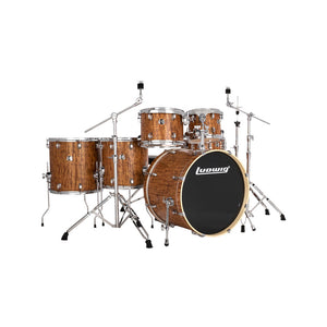 Ludwig LE622010 Evolution 6-Piece Drum Kit w/Hardware, Cherry