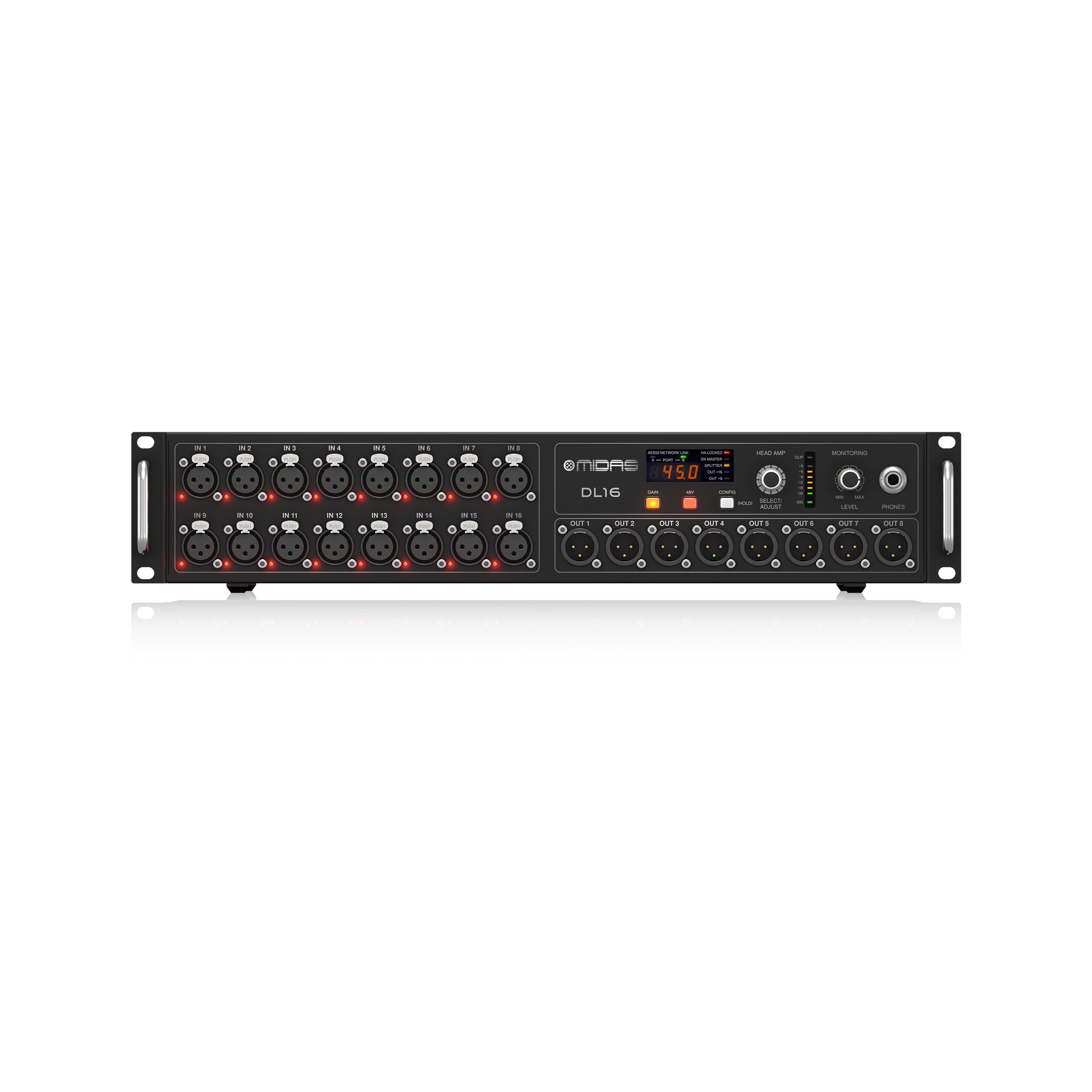 Midas DL16 16-input / 8-output Stage Box