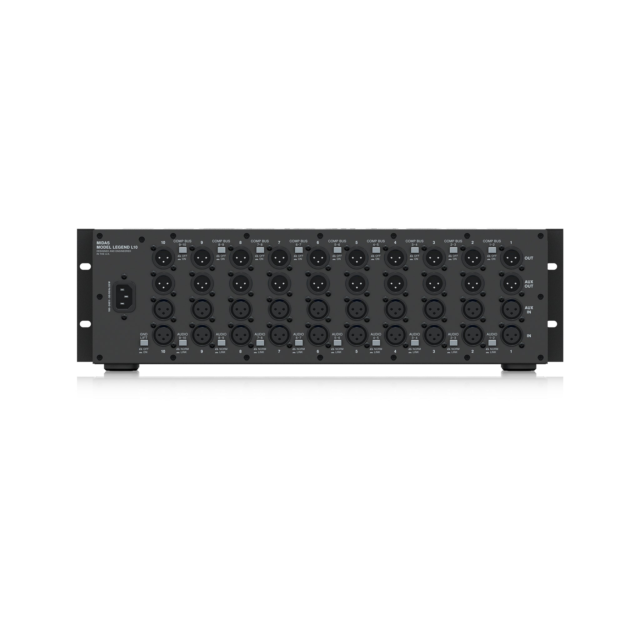 Midas L10 10-slot 500 Series Chassis – Swee Lee Malaysia