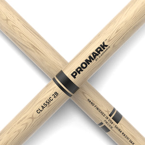 Promark PW2BW Shira Kashi Oak 2B Drumsticks, Wood Tip